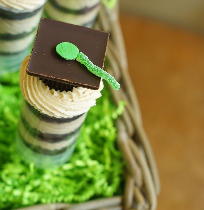 Graduation Peanut Butter Cup PushPops Bake at 350°